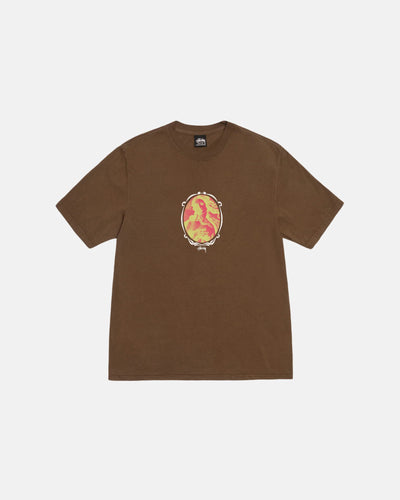 Venus Oval Pig Dyed Tee - Brown