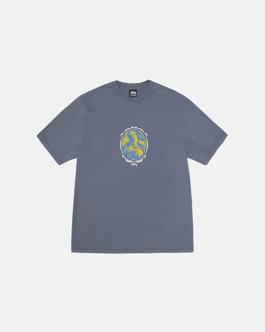 Venus Oval Pig Dyed Tee - Indigo