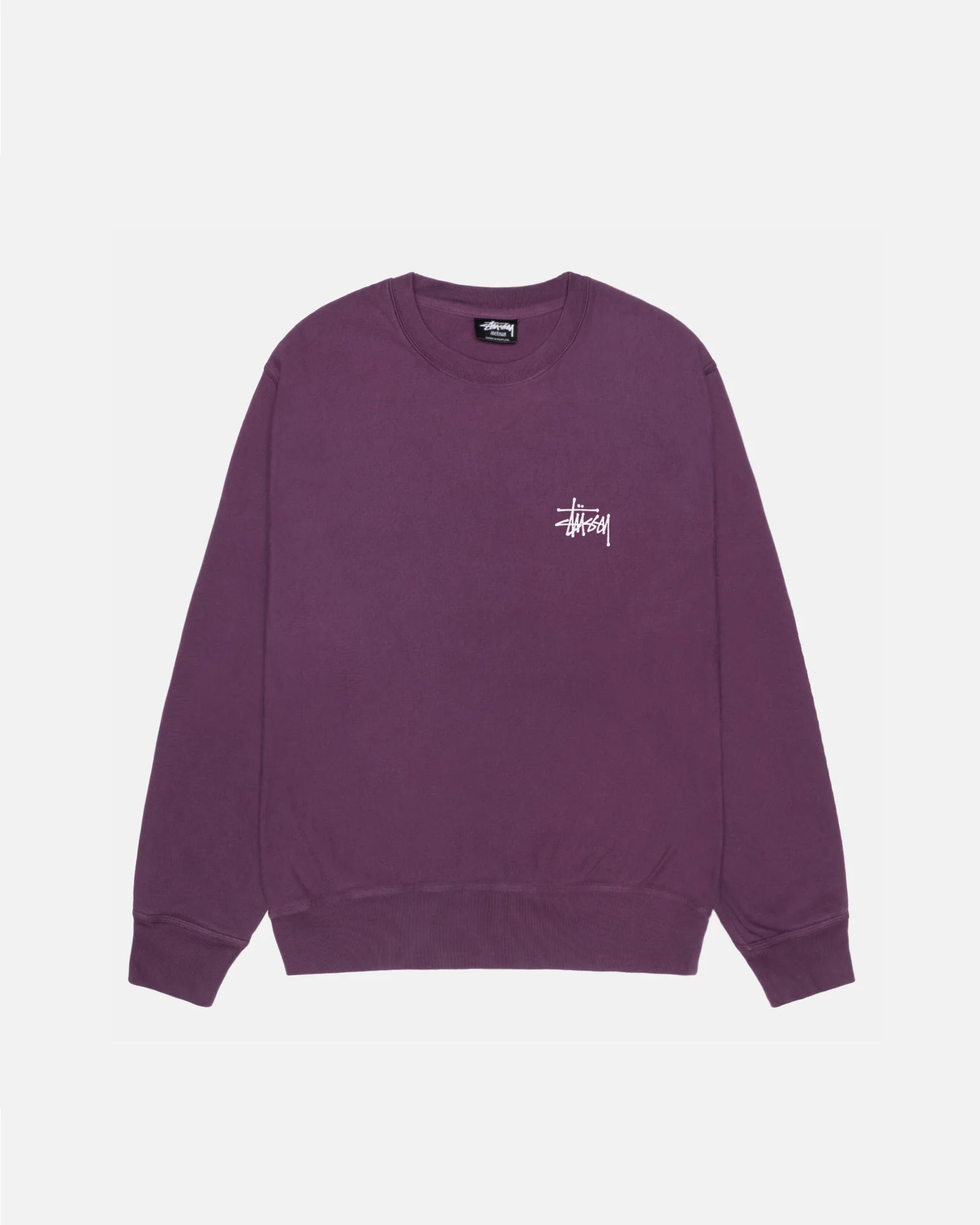 Basic Stussy Pig Dyed Crew - Purple