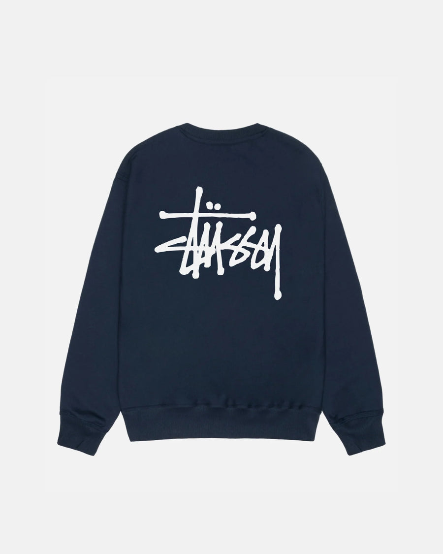 Basic Stussy Crew - Navy