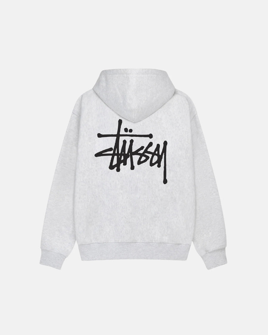 Basic Stussy Hoodie - Ash Heather