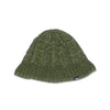 Cable Knit Bucket Hat - Olive