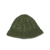 Cable Knit Bucket Hat - Olive