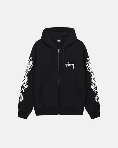 Dragons Zip Hoodie - Black