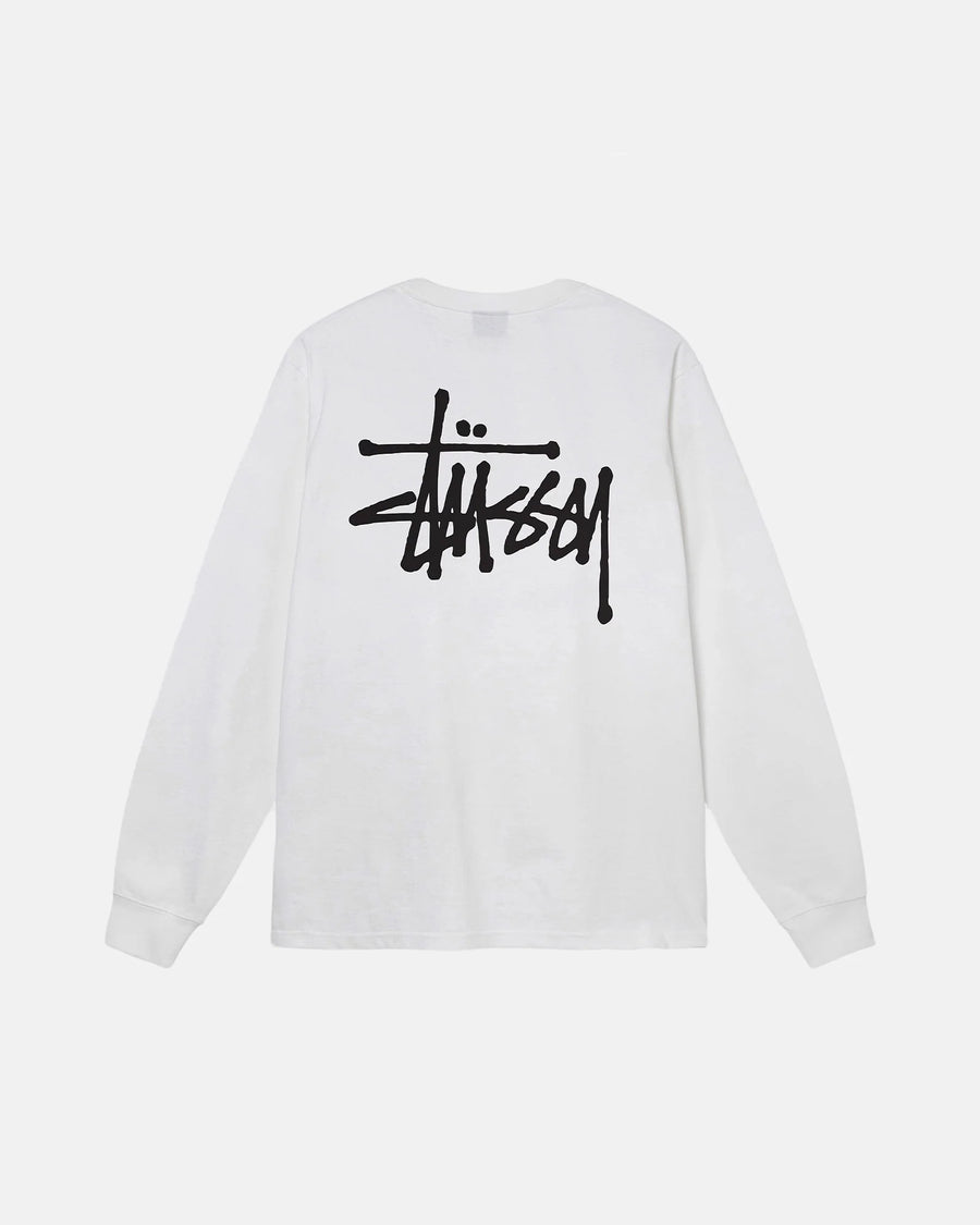 Basic Stussy LS Tee - White