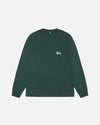 Basic Stussy Pig Dyed LS Tee - Forest