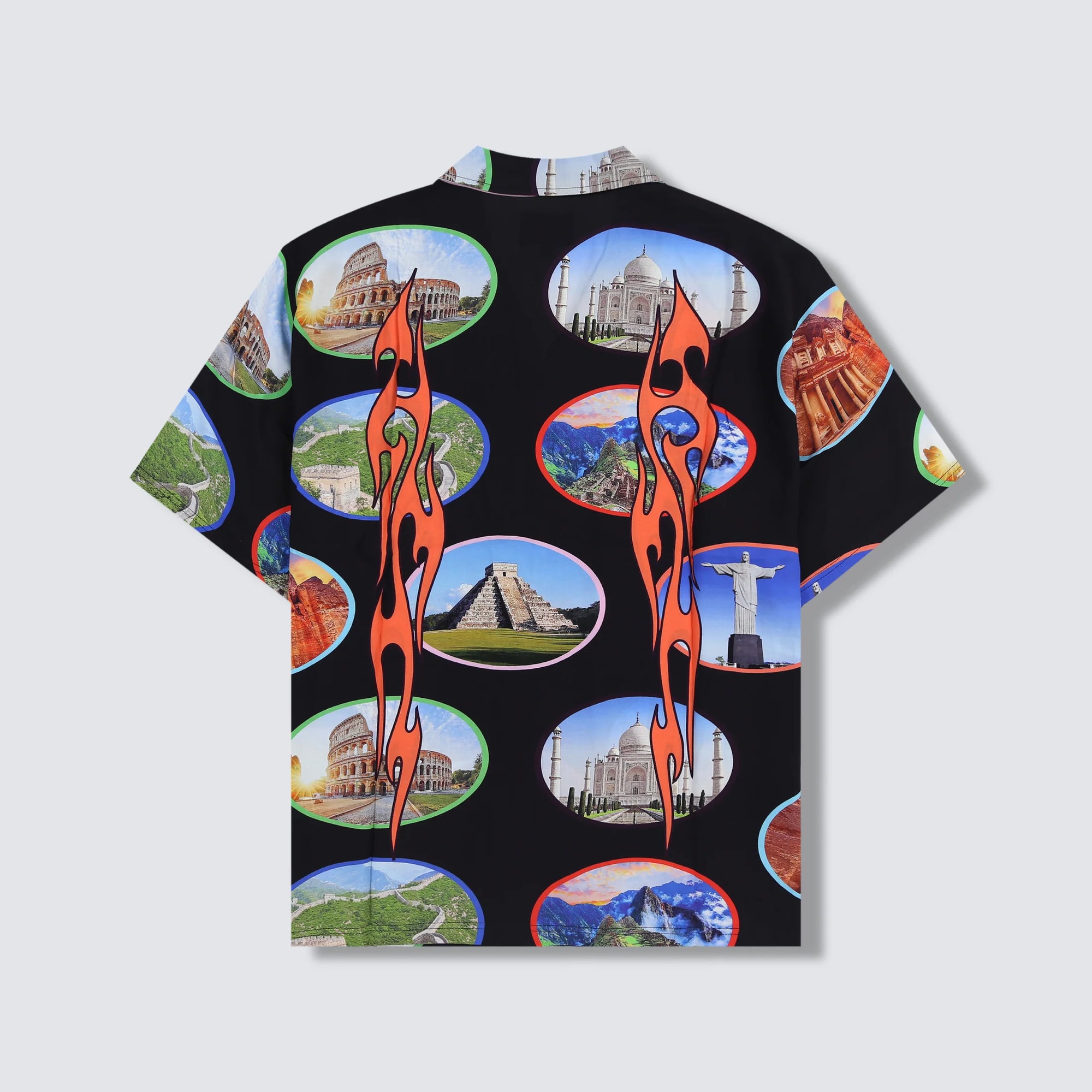 7-Wonder Camp Shirt - Black