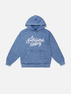 A South Central Company Script Logo Hoodie - Washed Indigo