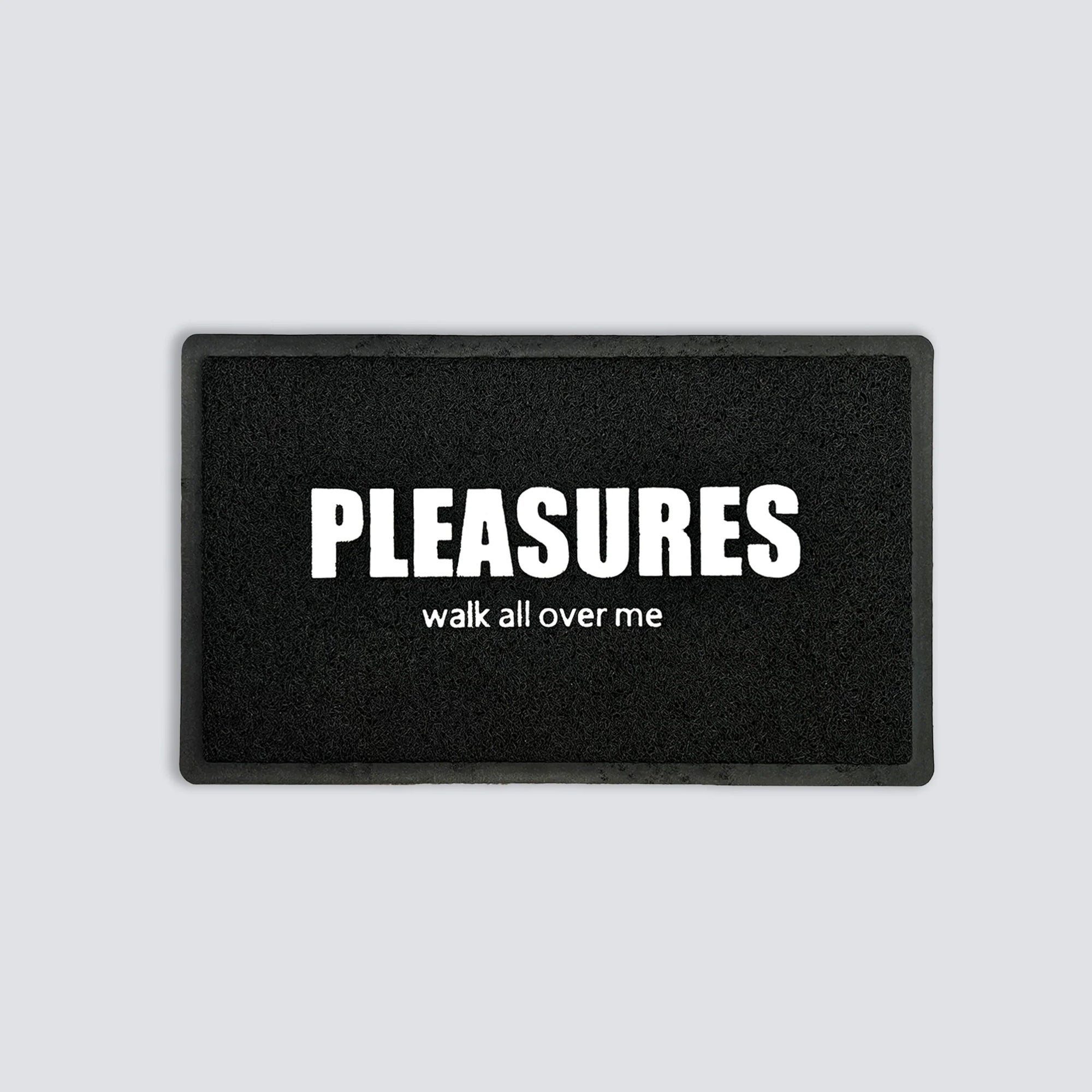 Over Me Rubber Door Mat - Black