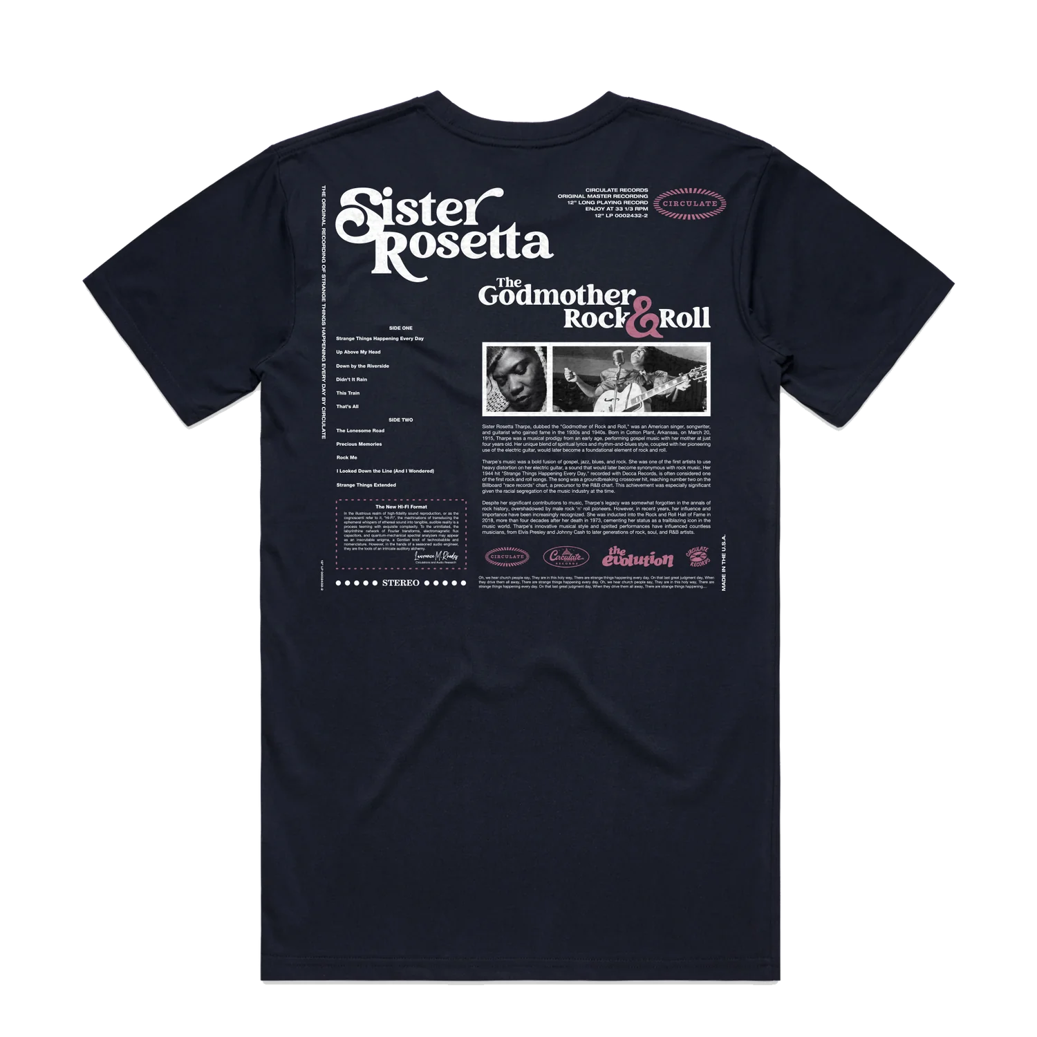 Distortion T-Shirt - Navy