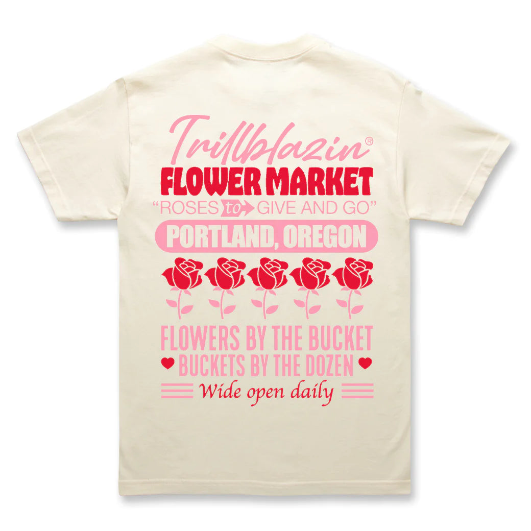 Flower Market Tee - Natural