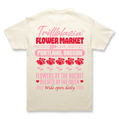 Flower Market Tee - Natural