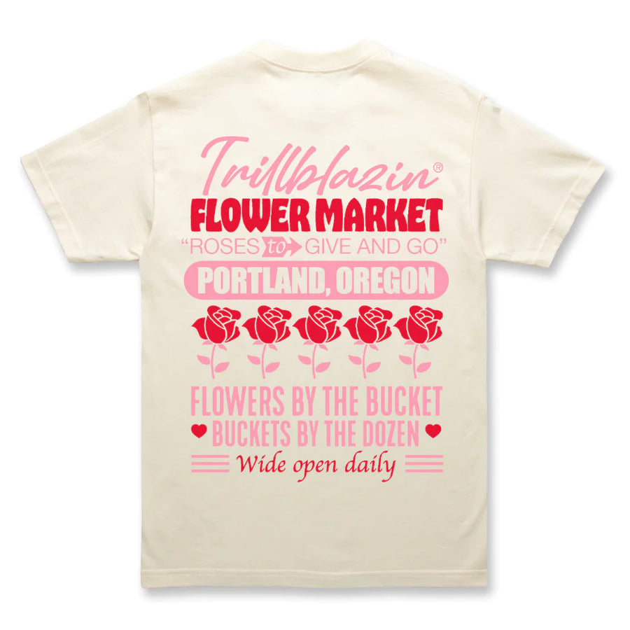 Flower Market Tee - Natural