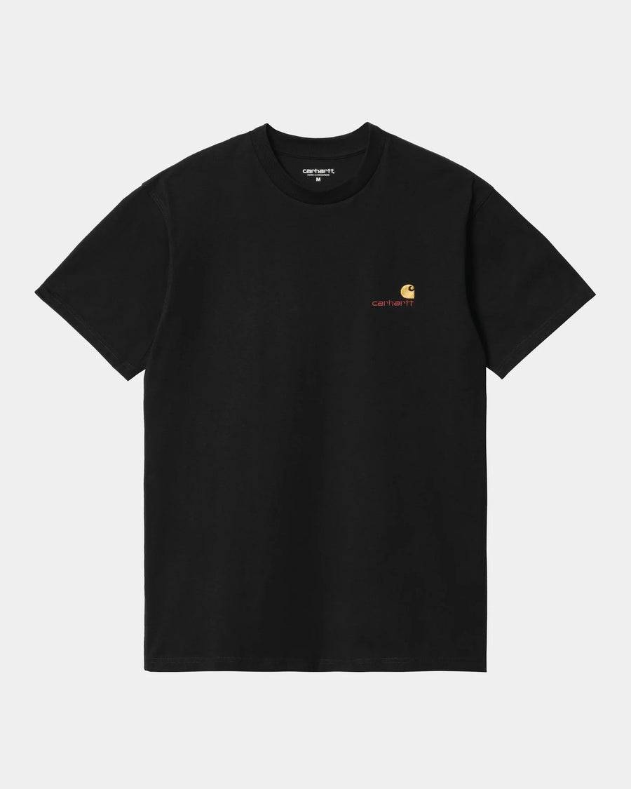 S/S American Script T-Shirt - Black