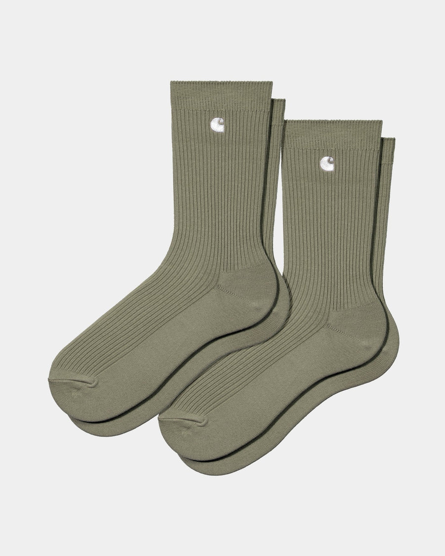 Madison Pack Socks - Yucca White