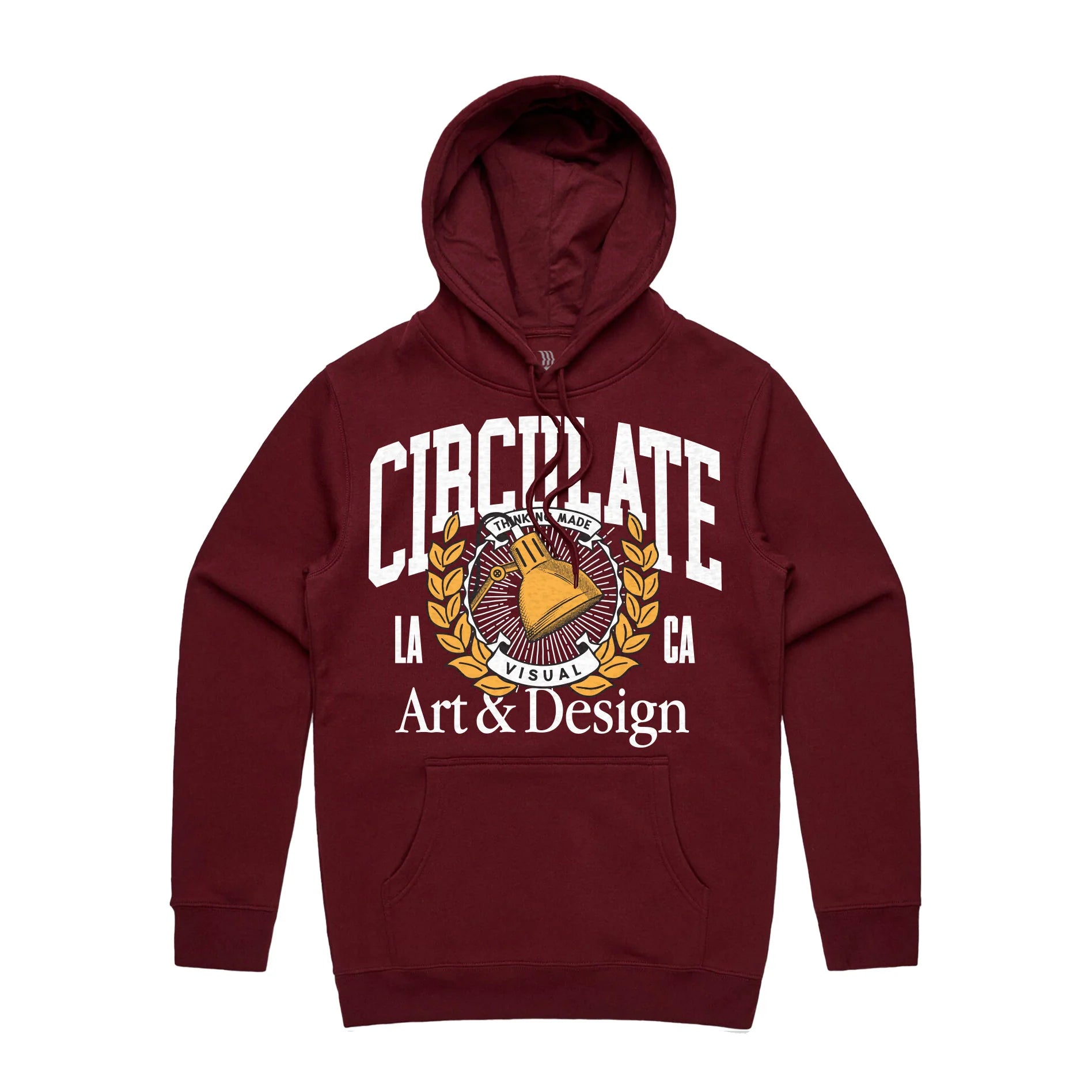 Thinking Made Visual Seal Hoodie - Burgandy