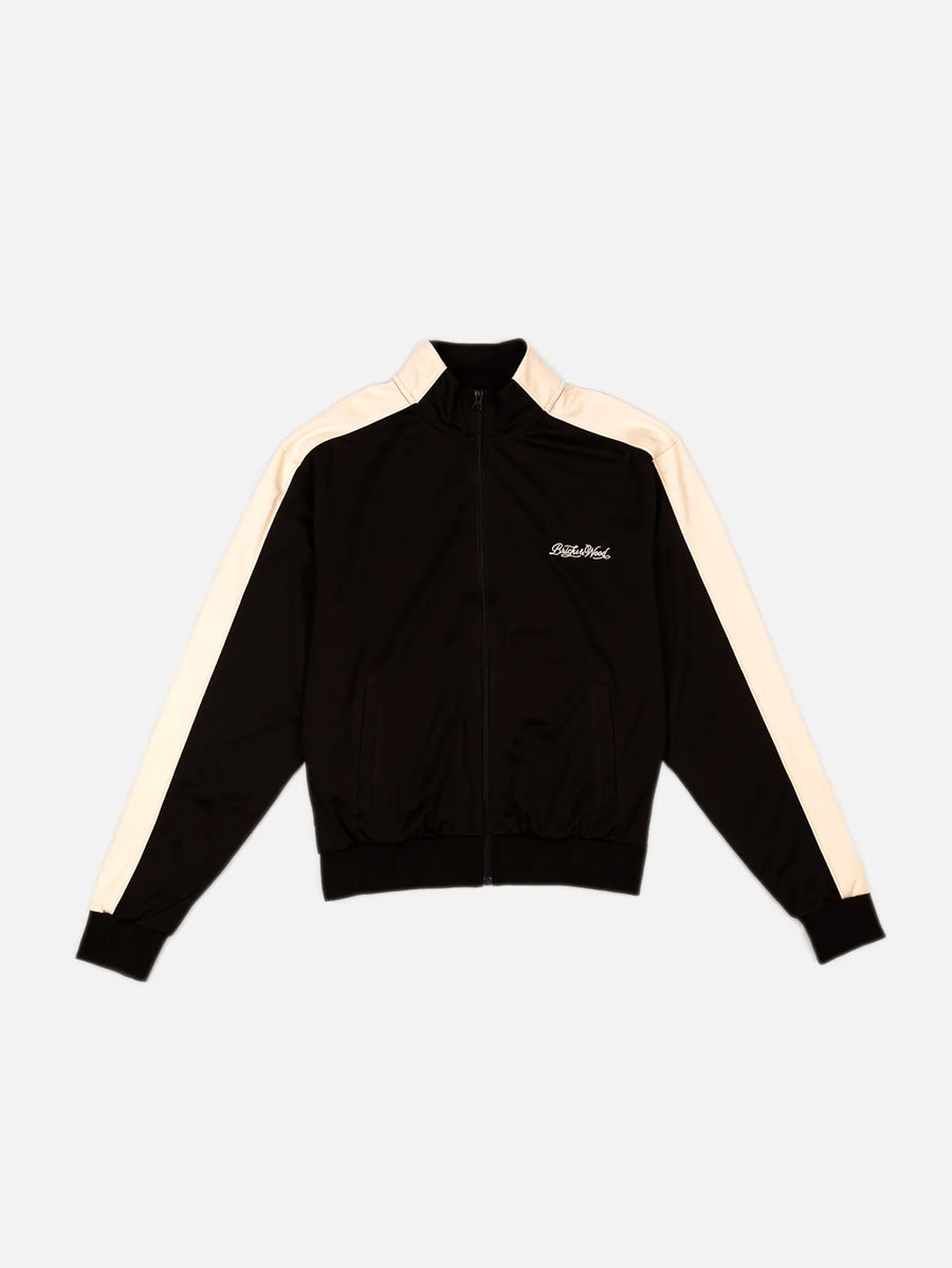 Script Logo Track Jacket - Black