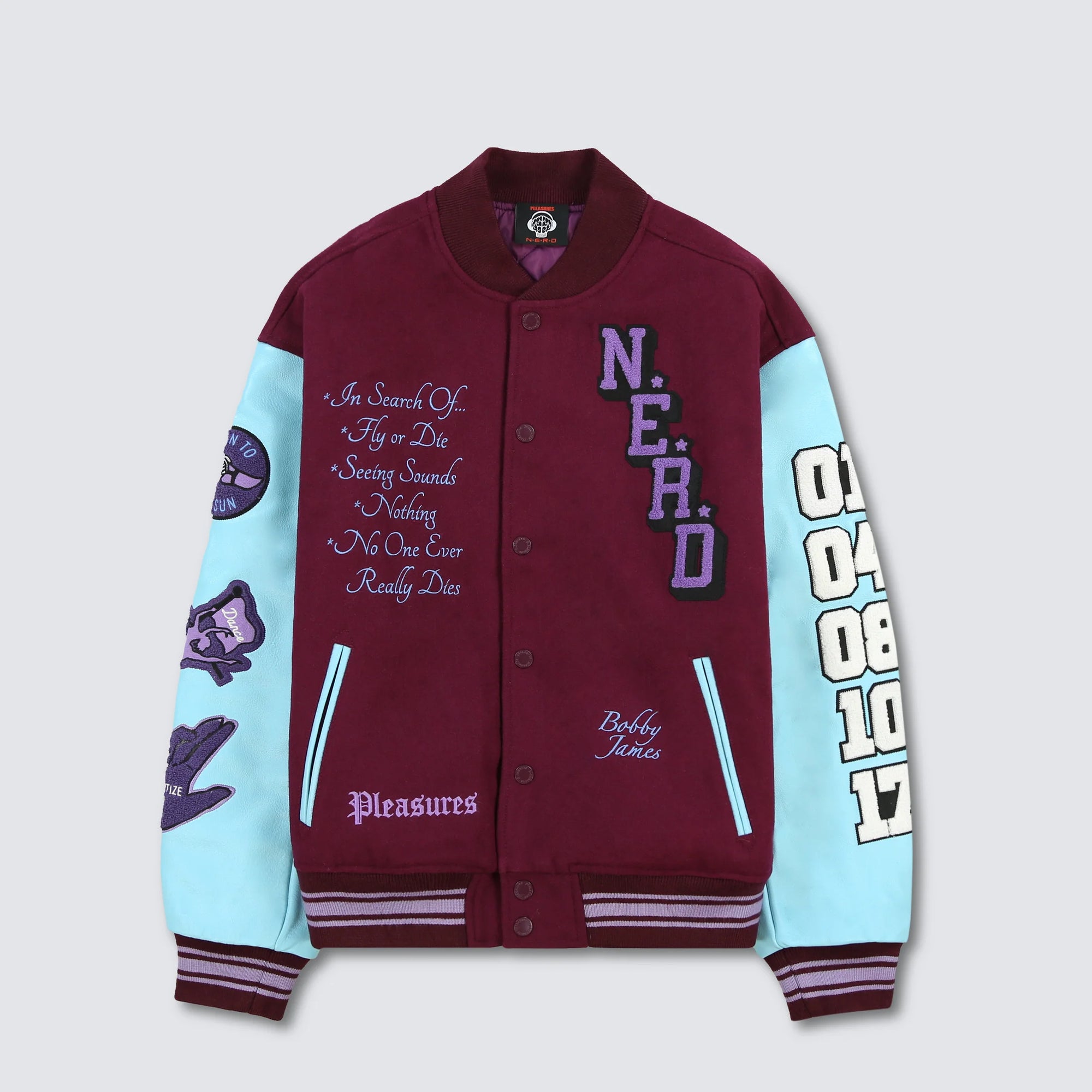 Nerd Varsity Jacket - Purple