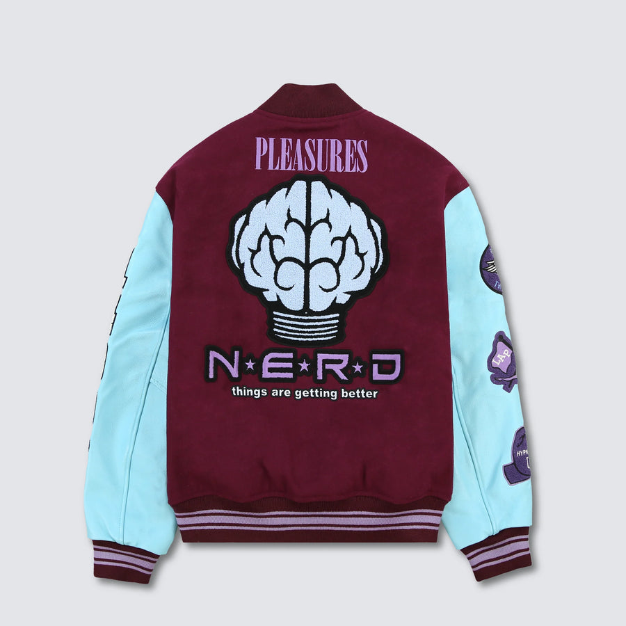 Nerd Varsity Jacket - Purple