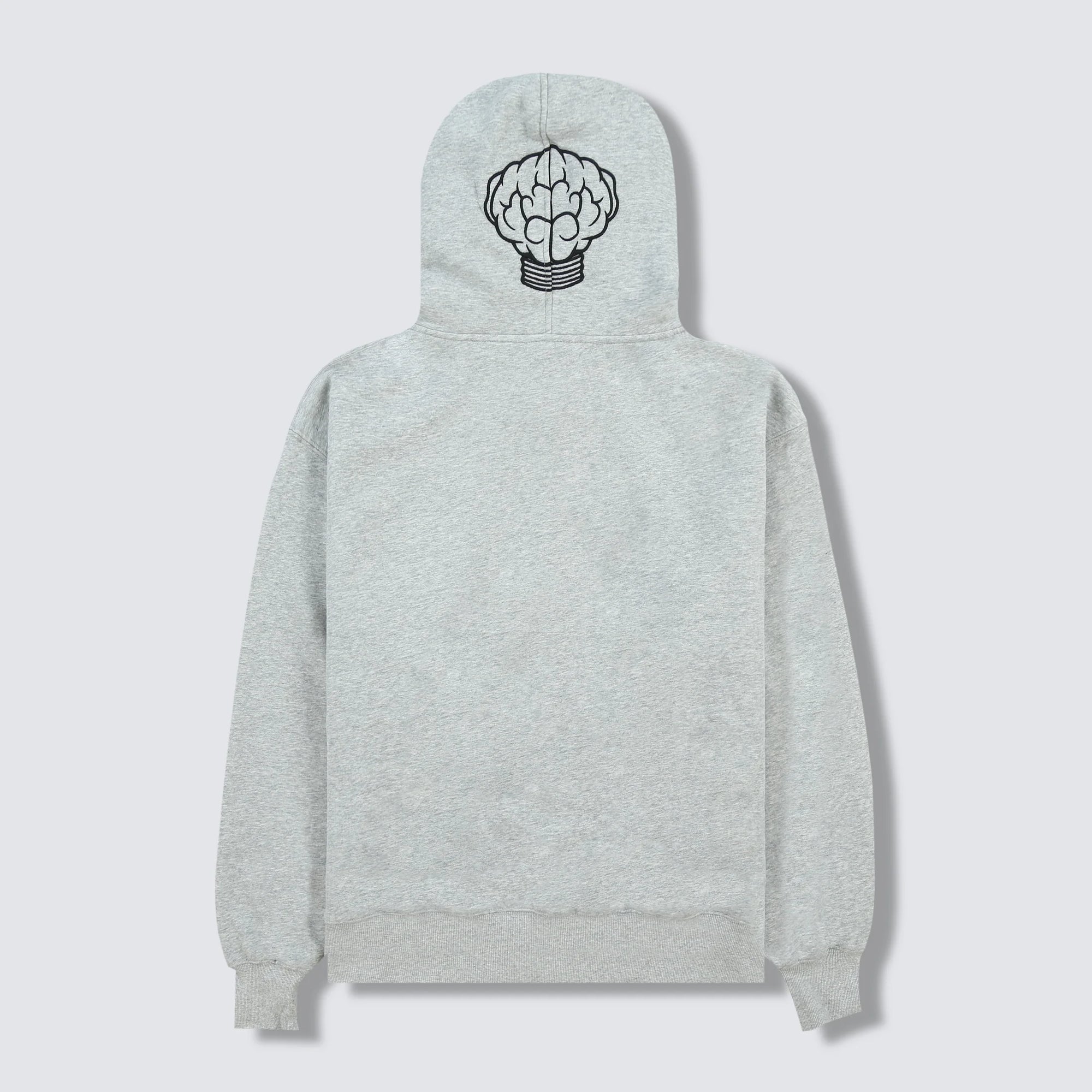 Nerd Zip up Hoodie - Grey