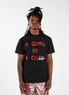 'A Girl is a Gun' T-shirt - Black
