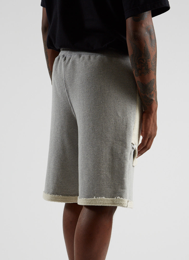 Reversible Terry Shorts - Heather Grey