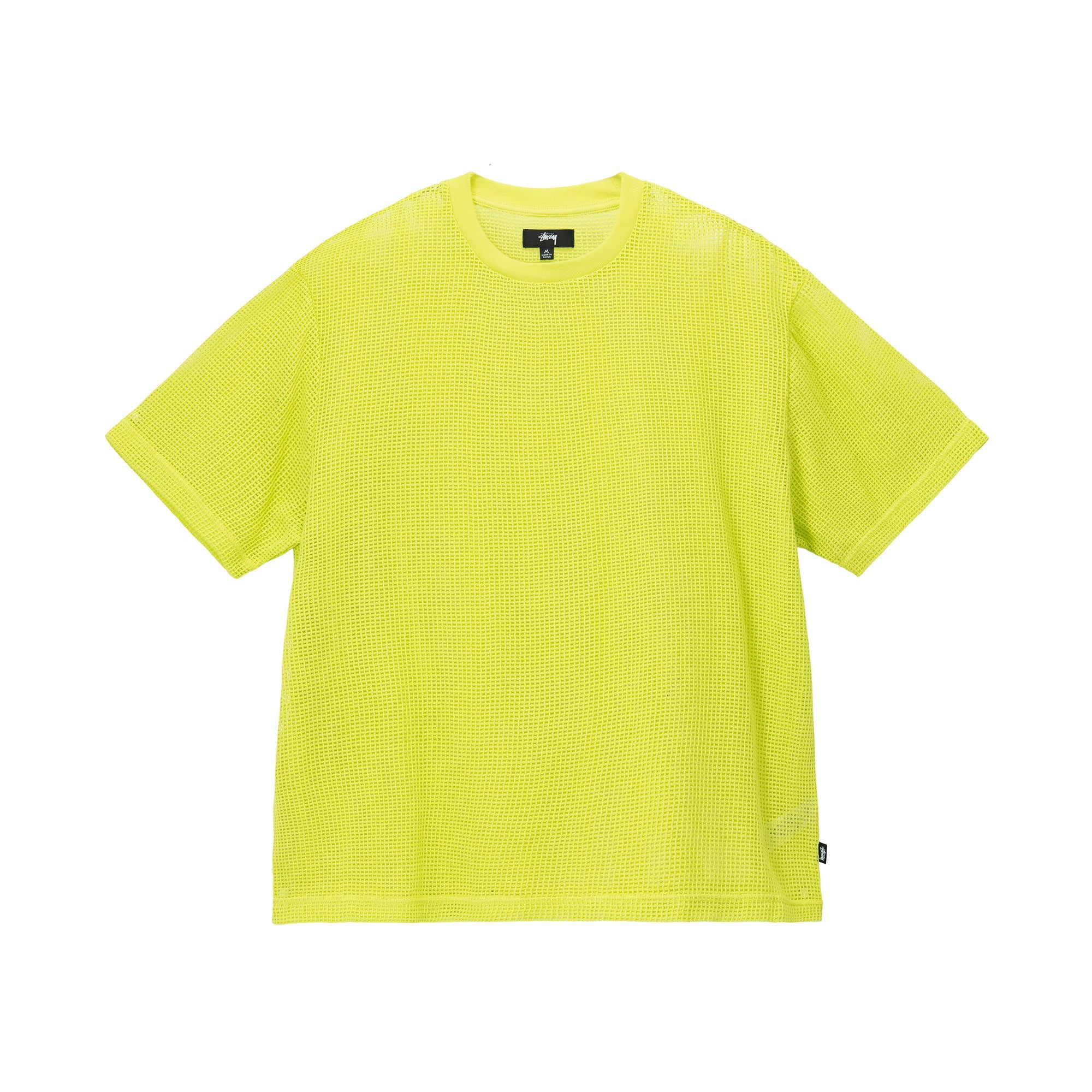 Cotton Mesh SS Crew - Lime