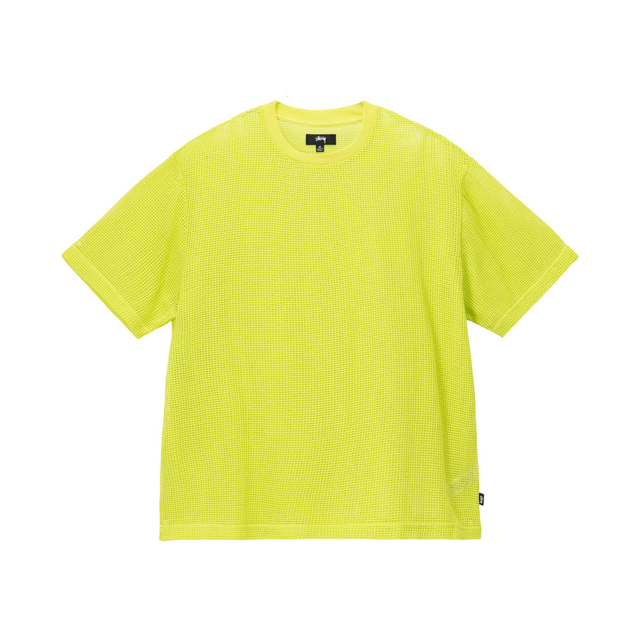 Cotton Mesh SS Crew - Lime