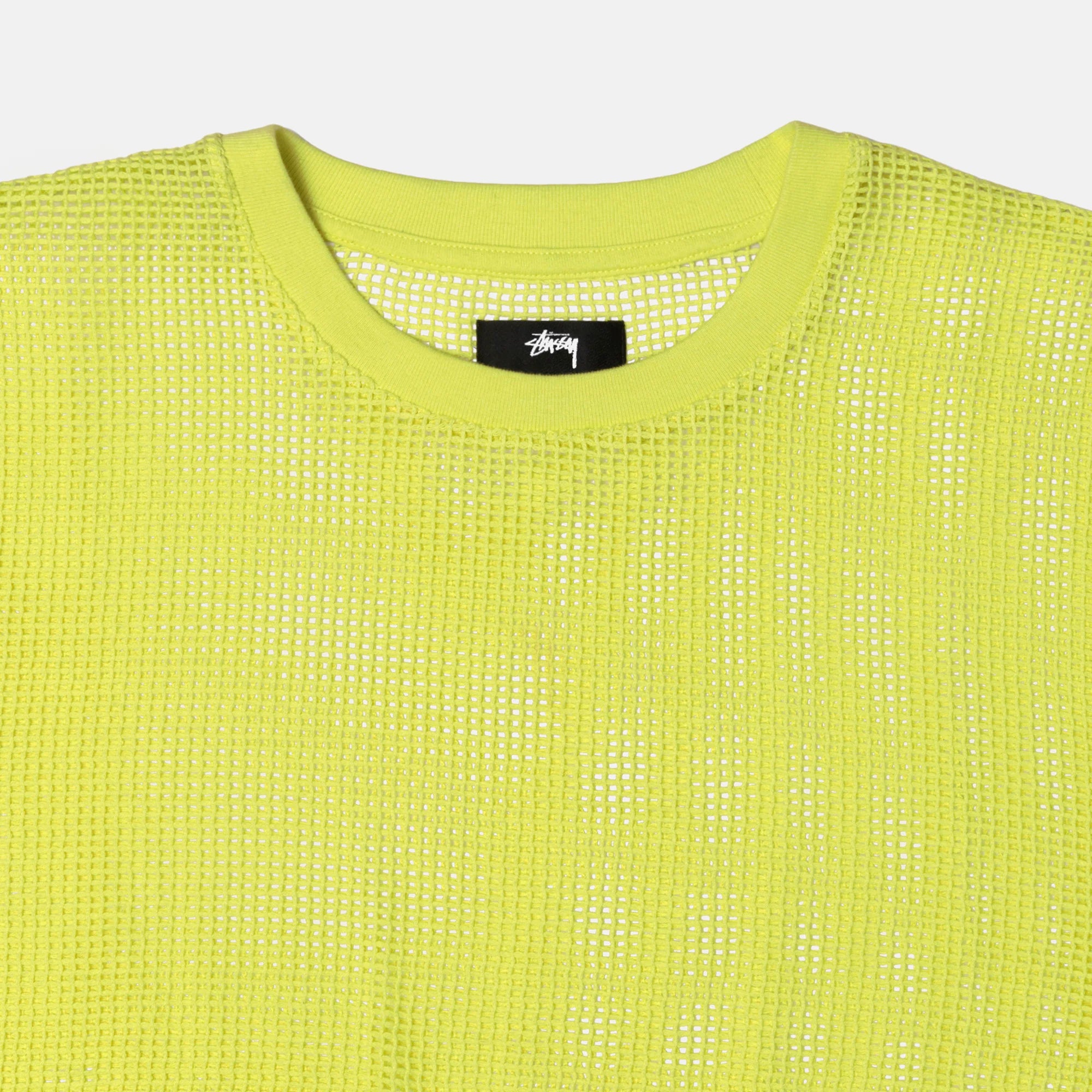 Cotton Mesh SS Crew - Lime