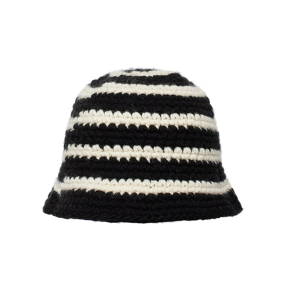 Unspoken | Stussy Swirl Knit Bucket Hat - Black