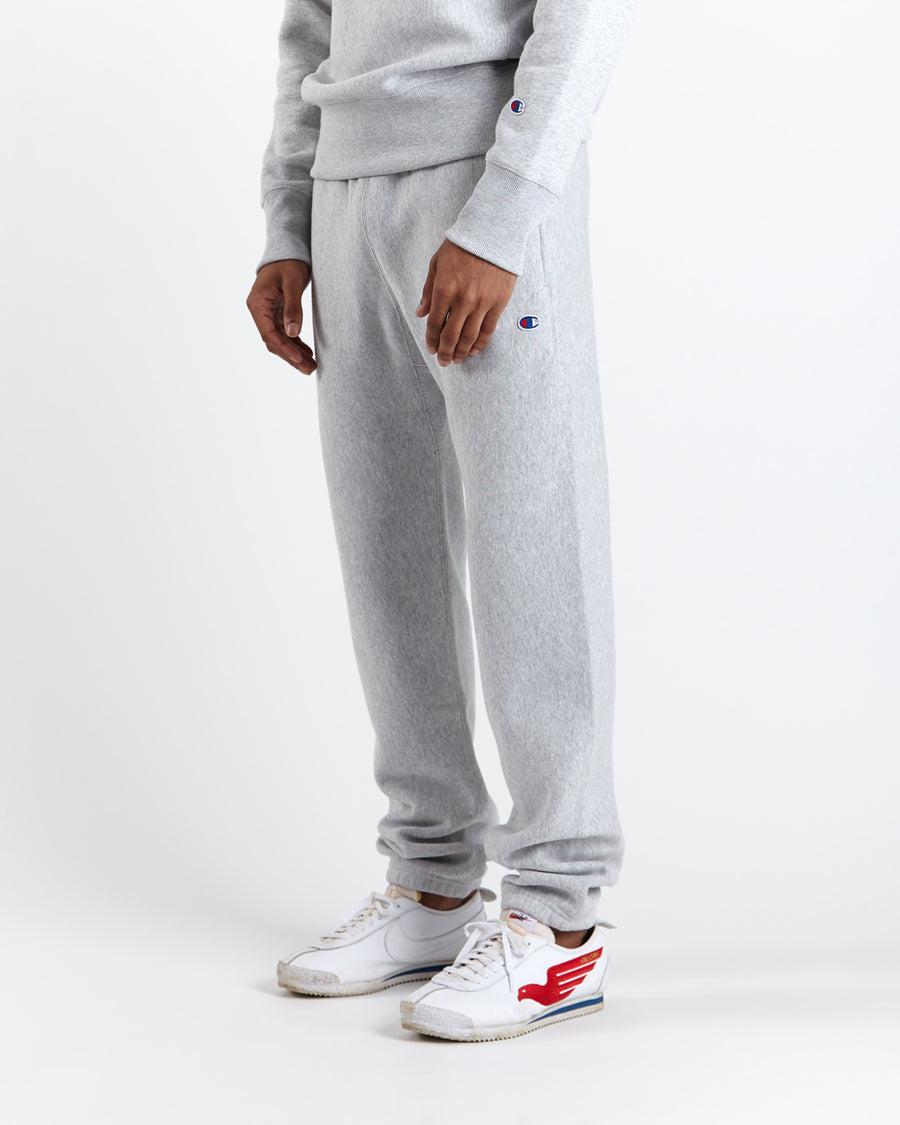 Grey Reverse Weave Champion Sweatpants Size - Depop