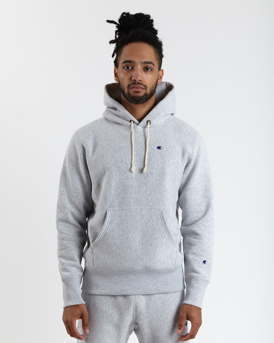 Reverse Weave Hooded Sweatshirt - Grey