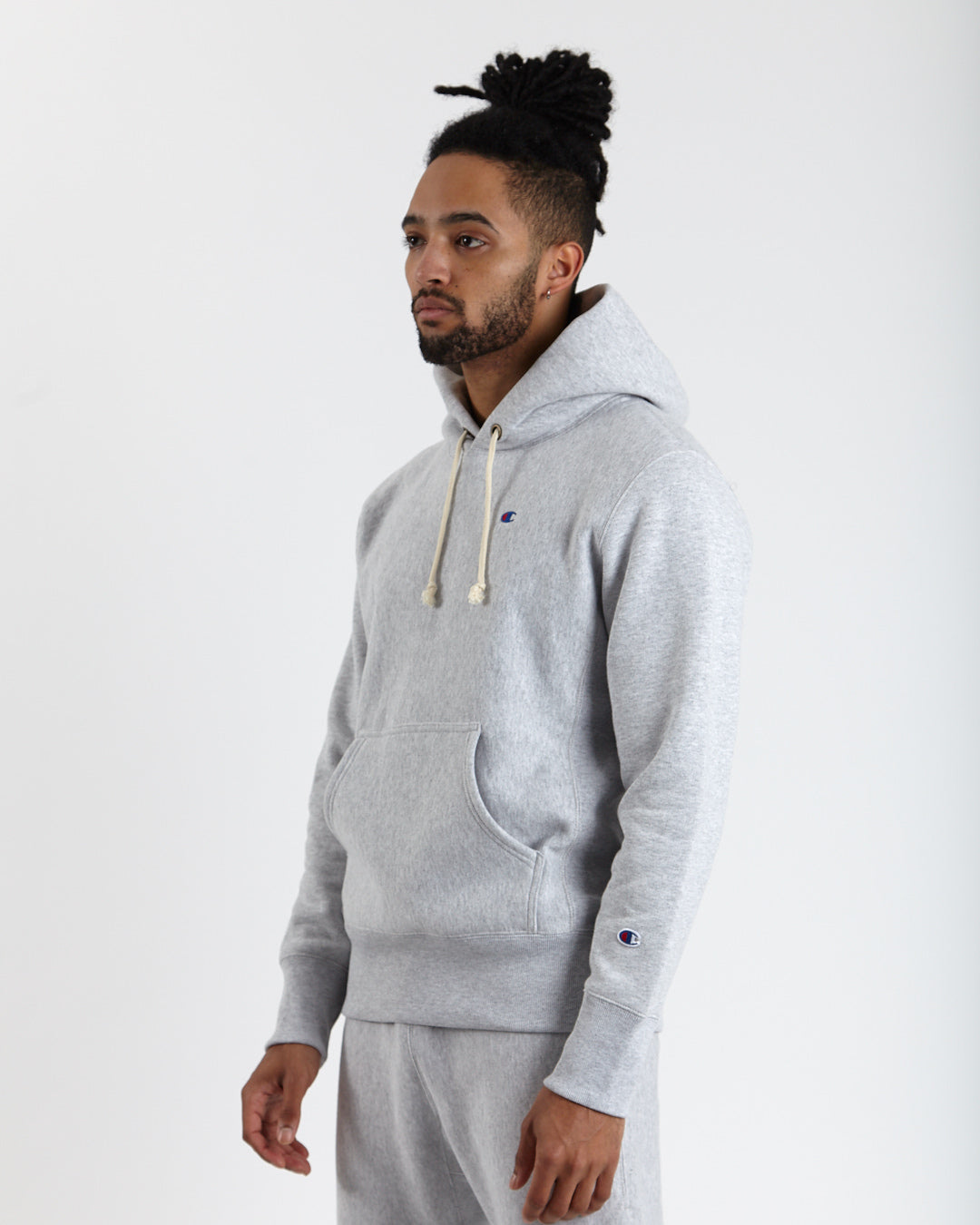 Reverse Weave Hooded Sweatshirt - Grey