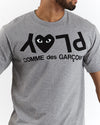 Black Play Logo T-Shirt - Grey