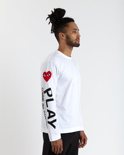 Longsleeve T-shirt with Arm Hearts - White