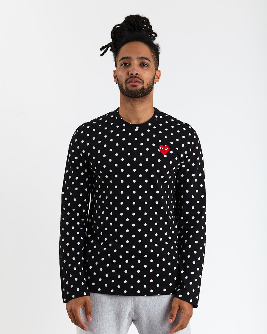 Polka Dot T-Shirt - Black/White