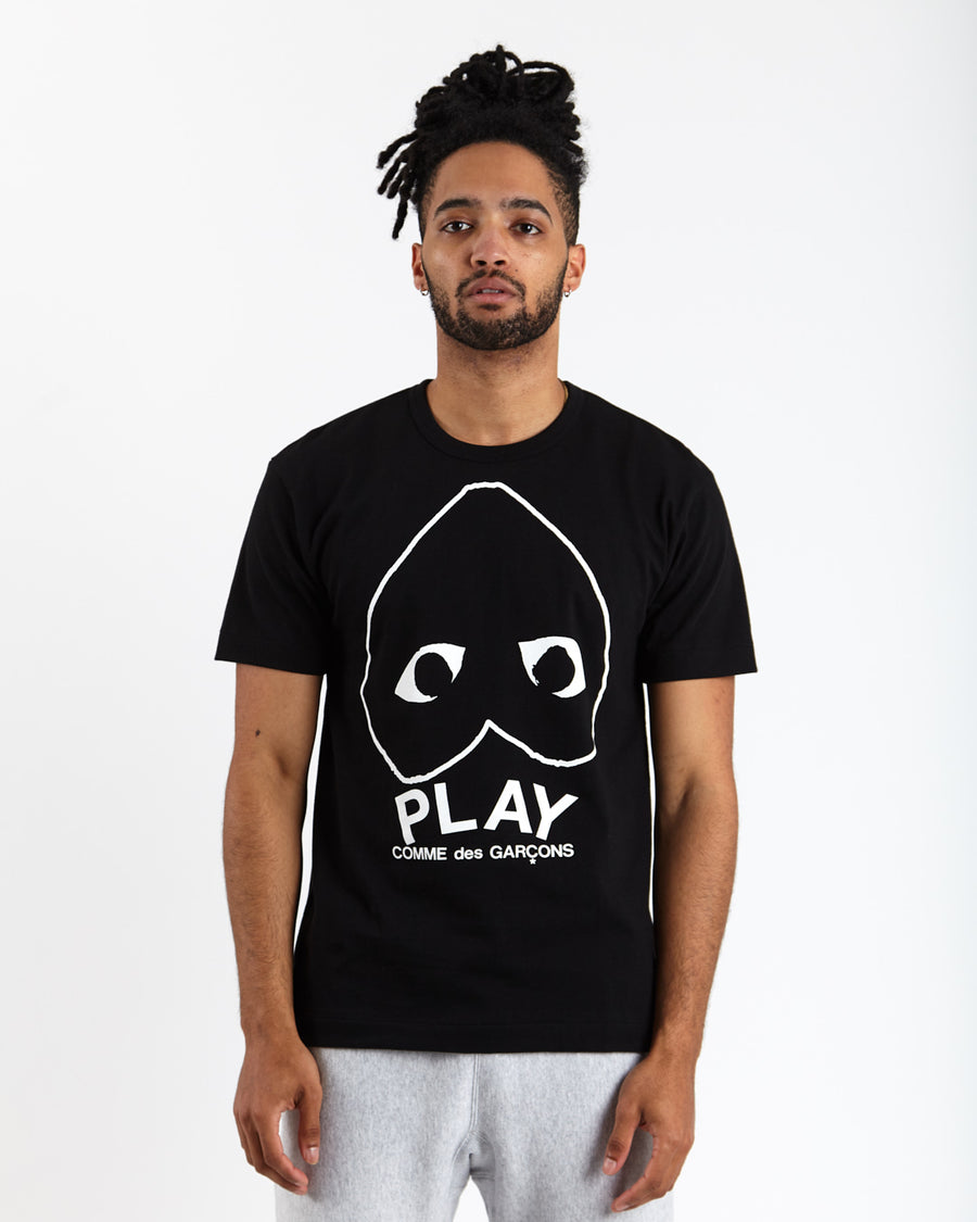 Play Inverted Heart T-Shirt (Black)