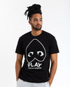 Play Inverted Heart T-Shirt (Black)