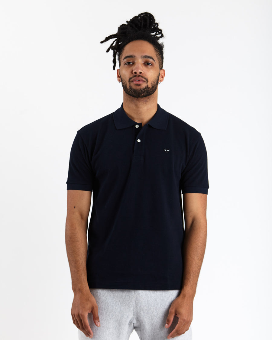 Little Black Heart Polo Shirt - Navy