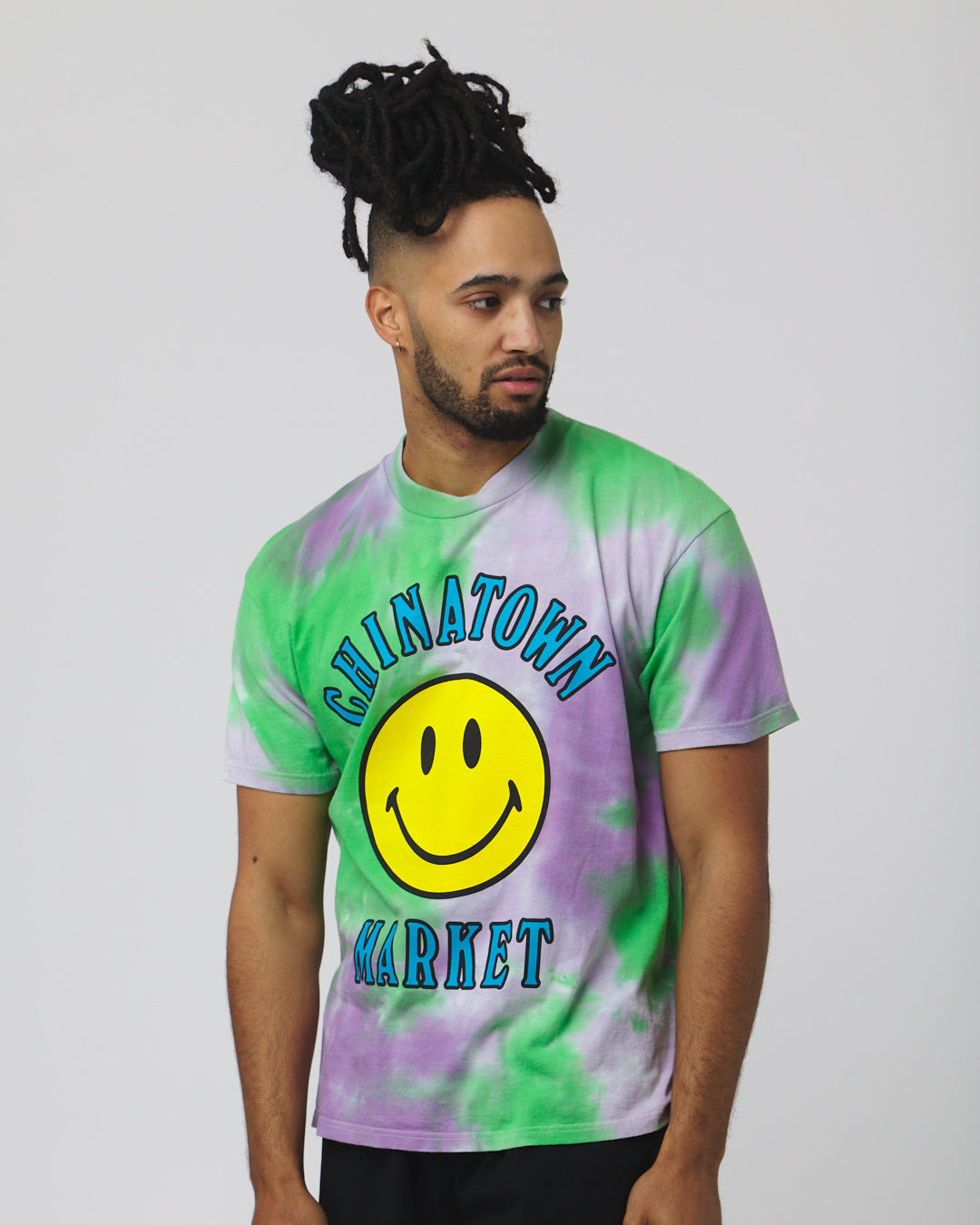 Smiley Multi T-Shirt - Tie Dye Purple