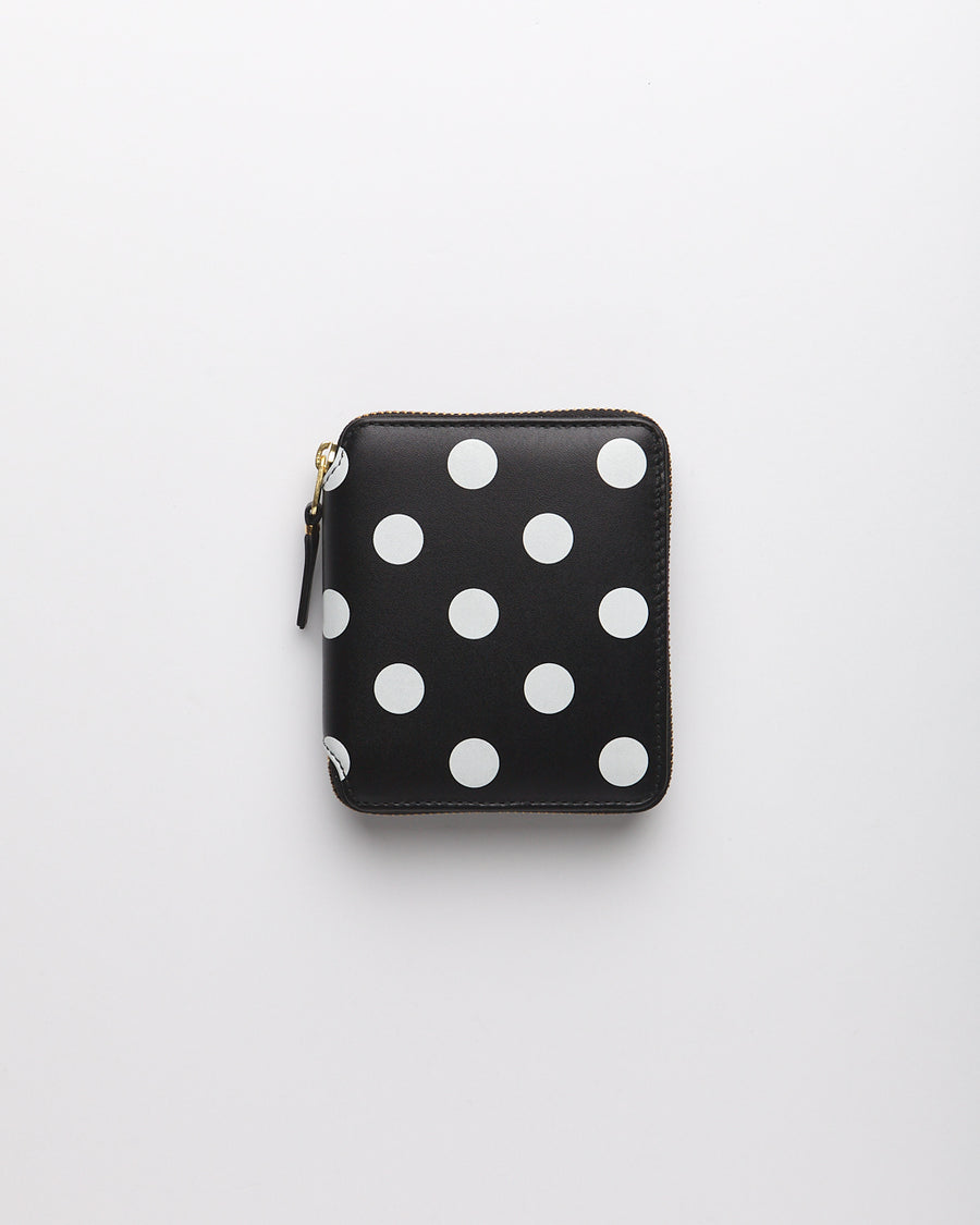 Polka Dots Printed Wallet - Black  (SA2100PD)