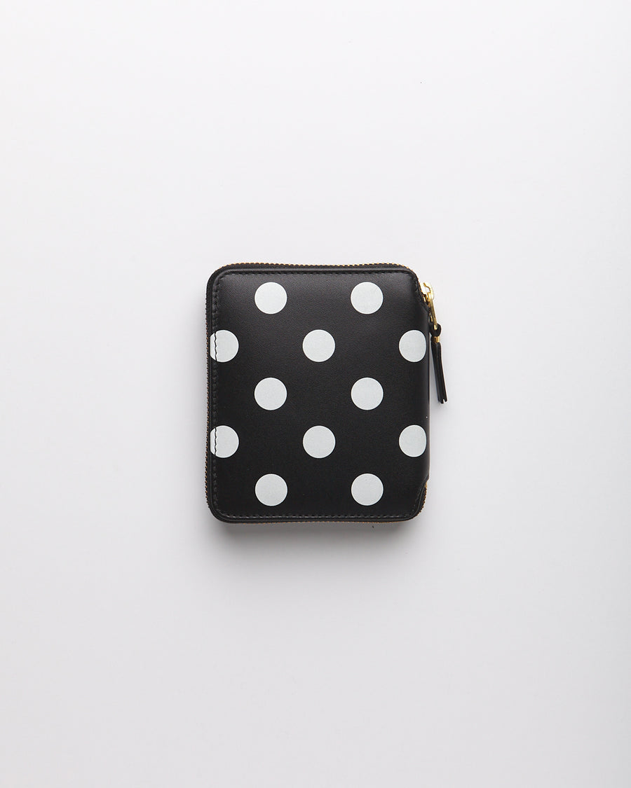 Polka Dots Printed Wallet - Black  (SA2100PD)