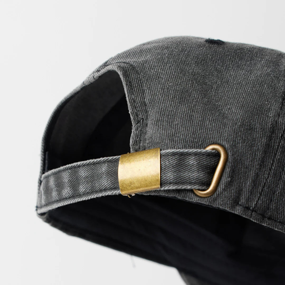 Morrison Ball Dad Cap - Washed Blk / Red