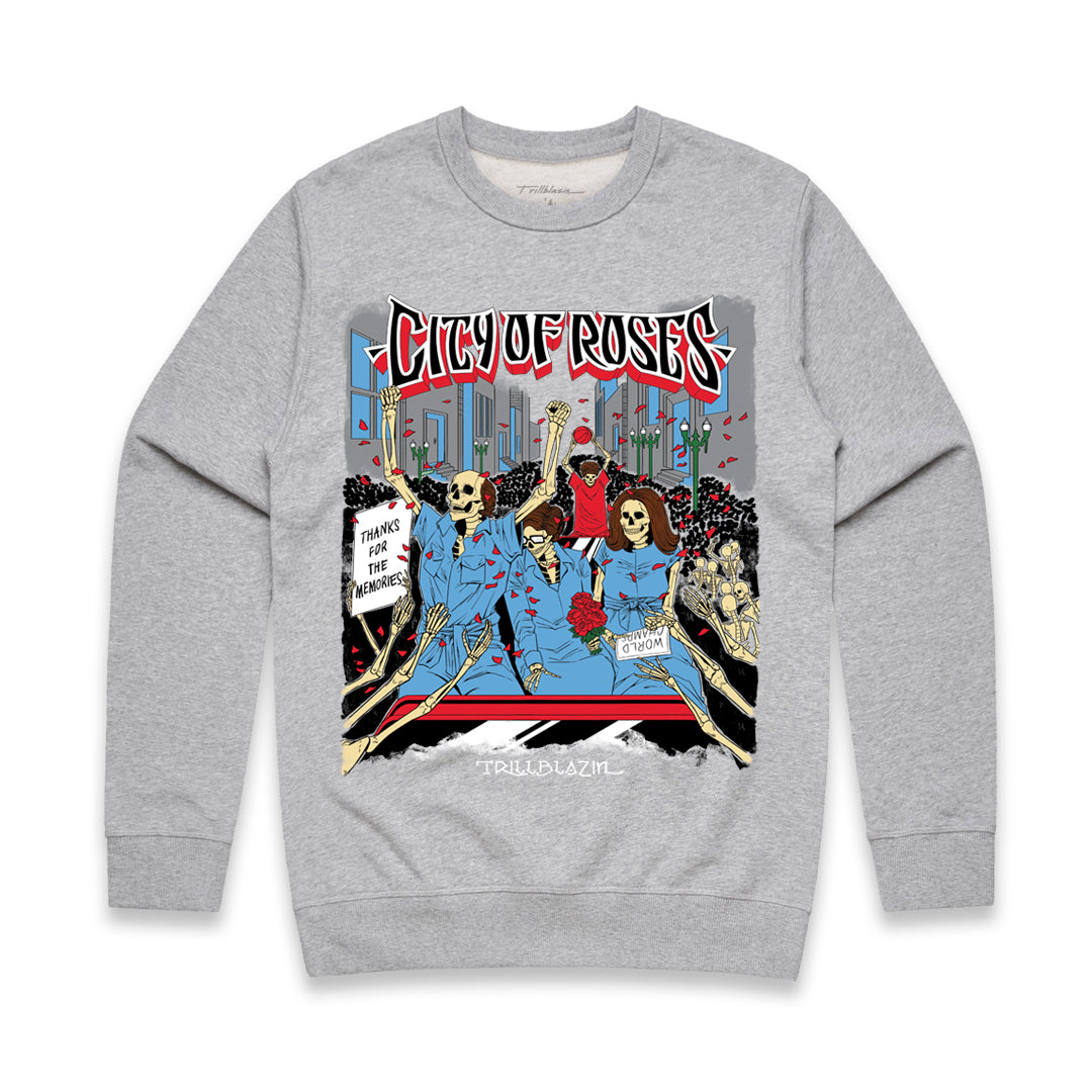 Broadway Crewneck Sweater - Heather Grey