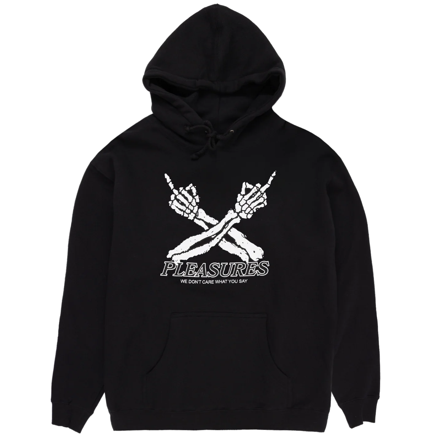 Don't Care Hoodie - Black