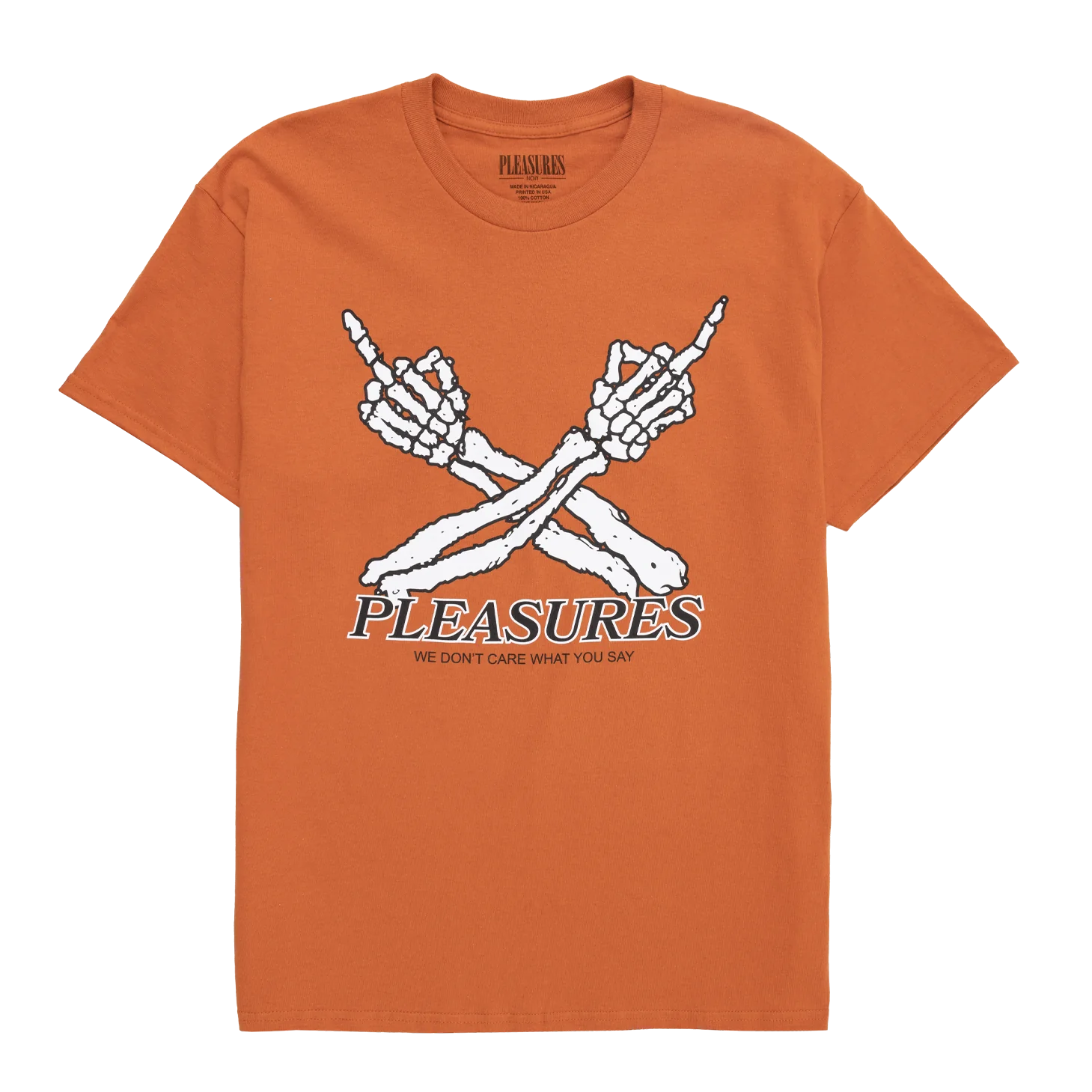 Don't Care T-Shirt - Texas Orange