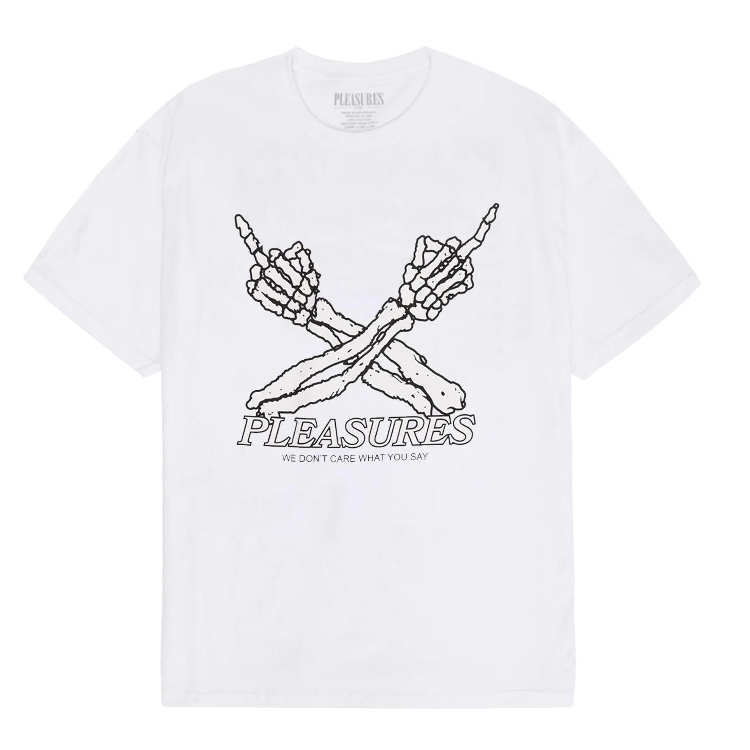 Don't Care T-Shirt - White