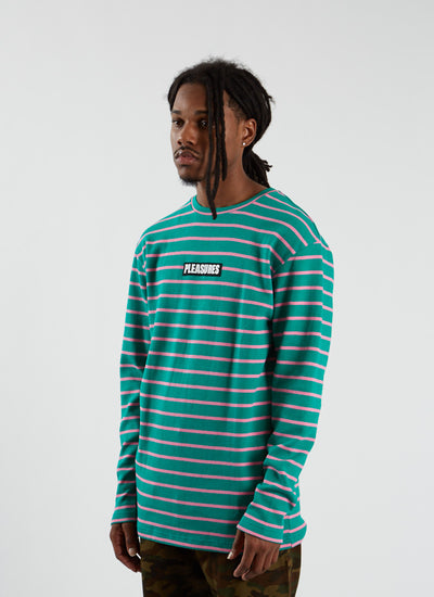 Vortex Long Sleeve Striped Shirt - Green