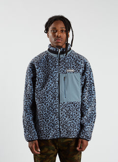 Pleasures Wild Sherpa Jacket - Blue - Unspoken