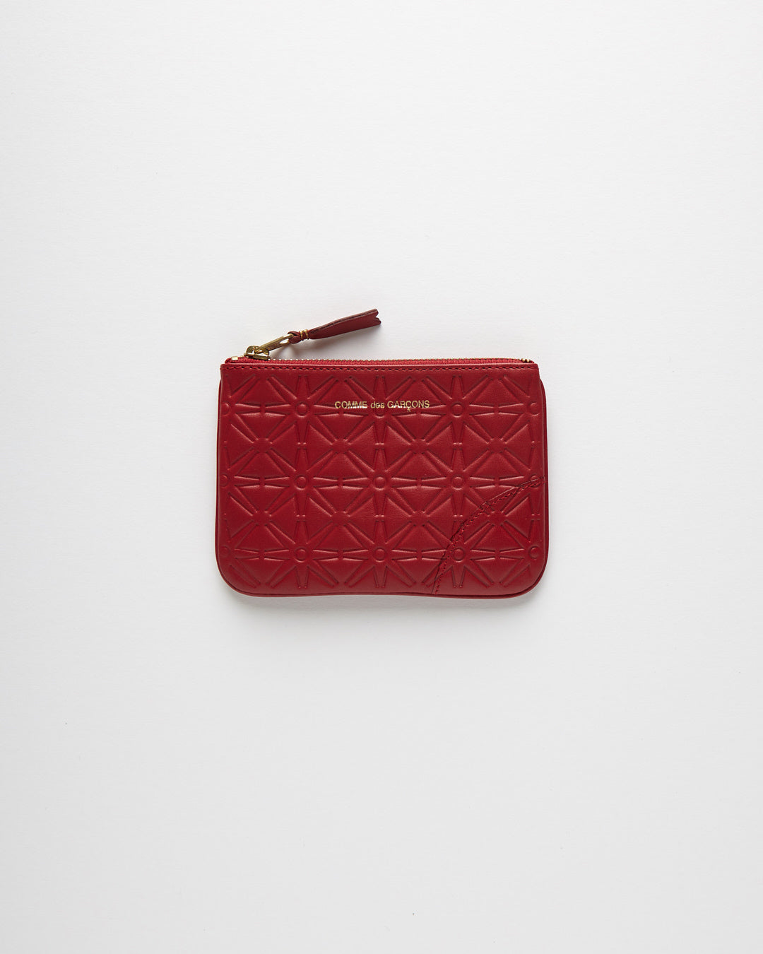 Embossed Leather Line Wallet - Red (SA810E-A)